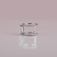 Lab Grown Diamond White Emerald Cut Engagement Ring For Her