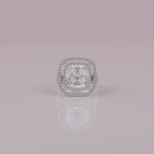 Cushion cut lab diamond ring