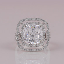 Cushion cut lab diamond ring