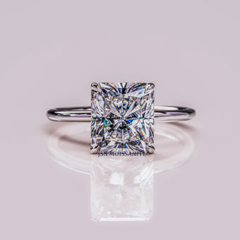 3 CT Radiant Cut Moissanite Diamond Solitaire Engagement Ring