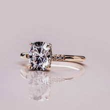 3 CT Elongated Cushion Cut Moissanite Engagement Ring