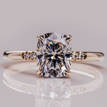 3 CT Elongated Cushion Cut Moissanite Engagement Ring