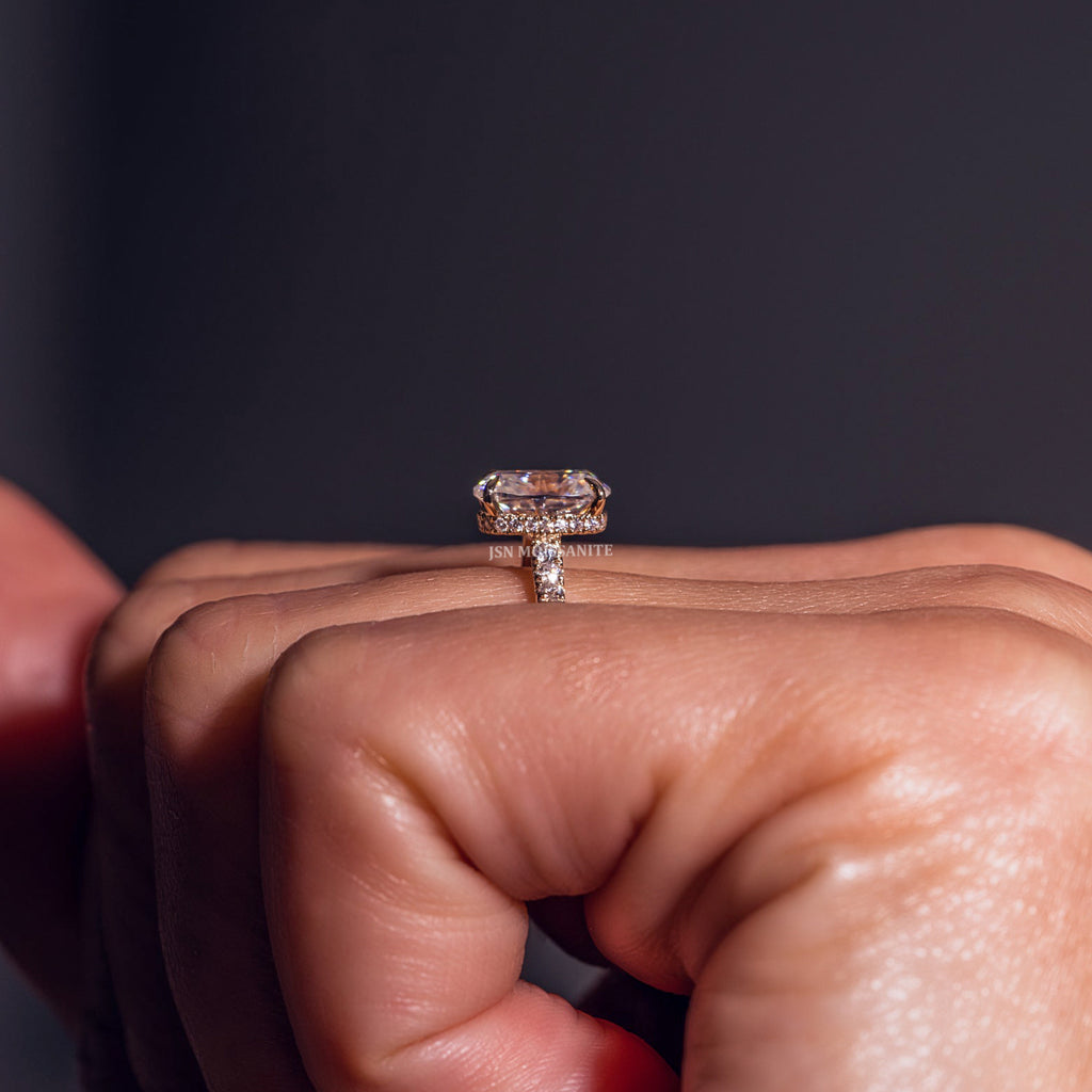 5 Carat Diamond Ring with Emerald Cut