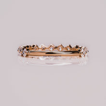 Asscher Cut Moissanite Diamond Half Eternity Wedding Band