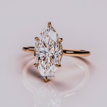 5 CT Marquise Cut Moissanite Solitaire Engagement Ring