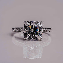 4 CT Cushion Cut Moissanite Diamond Engagement Ring