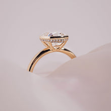 3 CT Cushion Cut Moissanite Bezel Setting Solitaire Engagement Ring