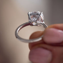 4 CT Cushion Cut Moissanite Diamond Engagement Ring