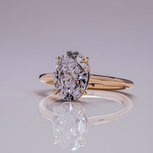 2 CT Oval Cut Moissanite Diamond Solitaire Engagement Ring