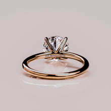 3 Carat Round Moissanite Engagement Ring Four Prong Solitaire