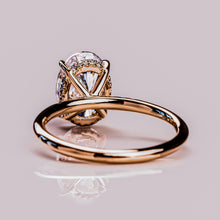 Oval Cut Solitaire Moissanite Engagement Ring