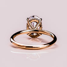 Oval Cut Solitaire Moissanite Engagement Ring