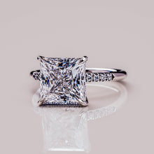 5 CT Princess Cut Moissanite Solitaire Engagement Ring