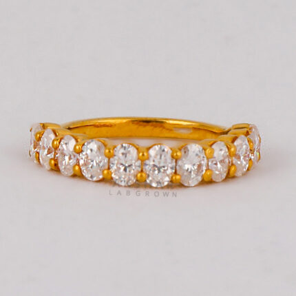 lab diamond half eternity band​