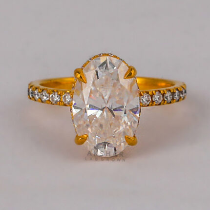 3.0 CTW Oval cut diamond ring