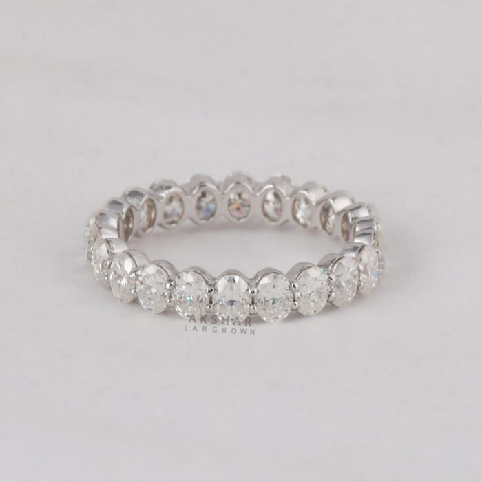 oval eternity wedding band​