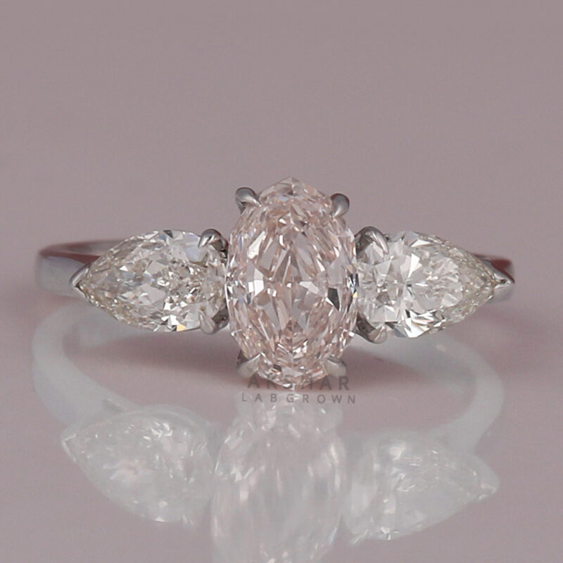 three stone engagement ring