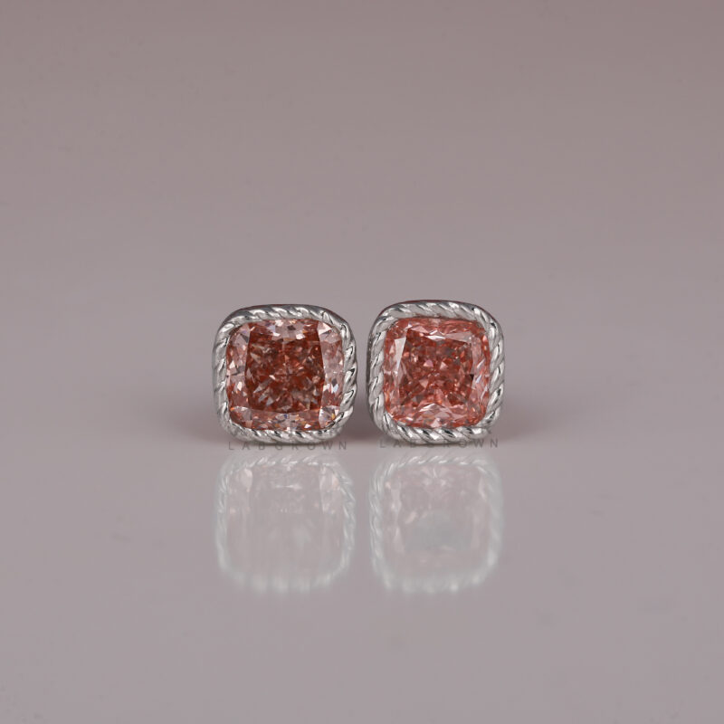 diamond earrings solitaire​