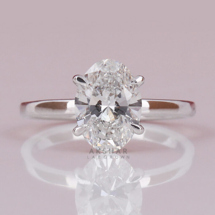 2 ct oval diamond ring​