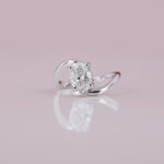 Oval Cut Hidden Halo Ring