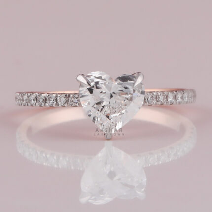 heart cut diamond ring