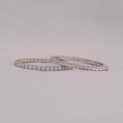 diamond hoop earrings