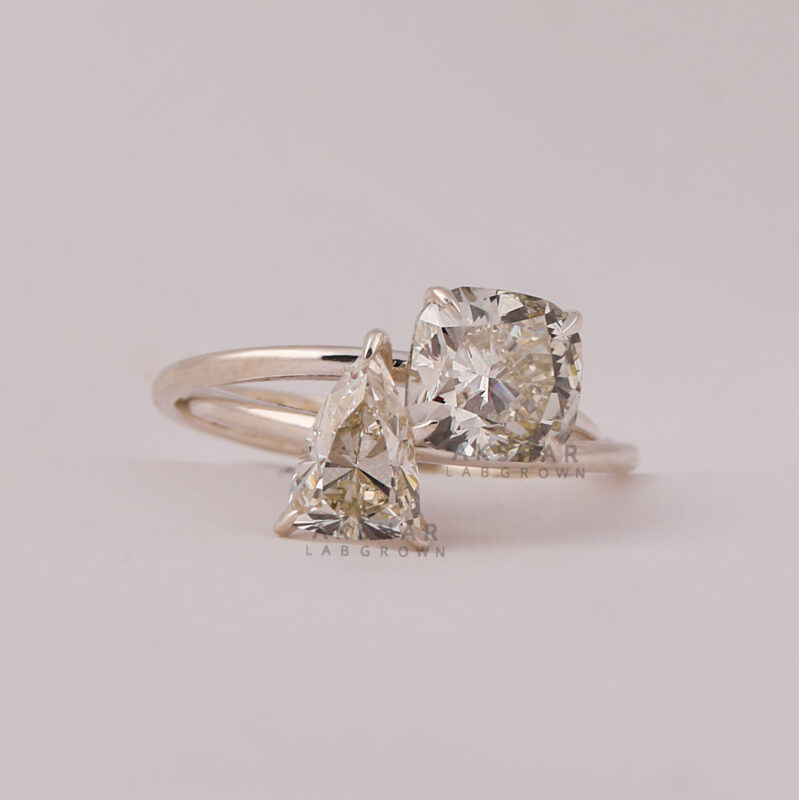 two stone engagement ring