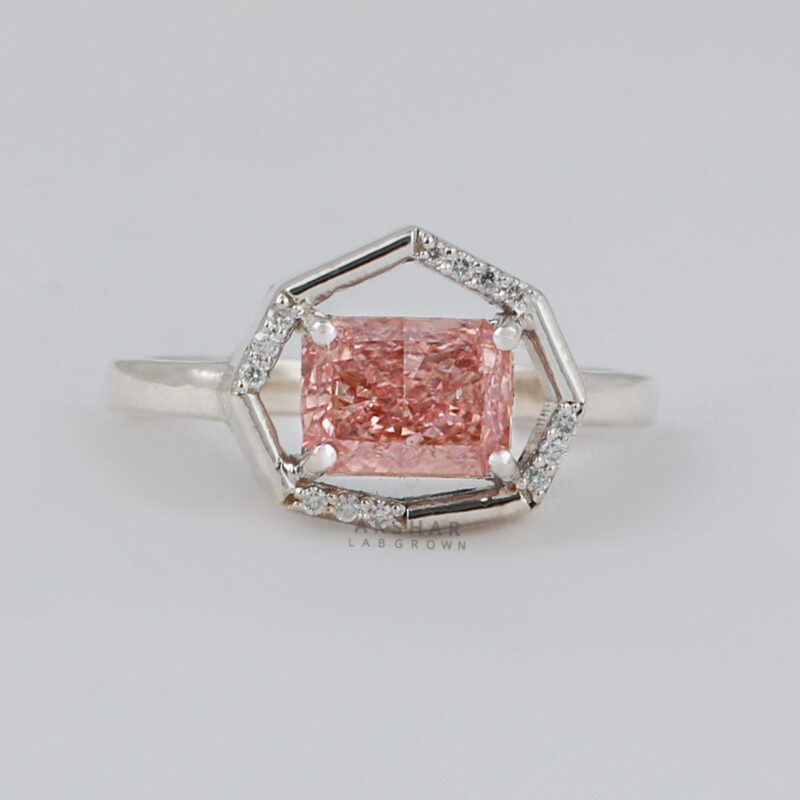 pink diamond engagement ring