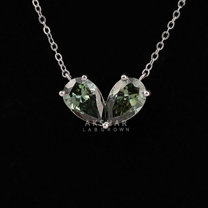 Green pear pendent