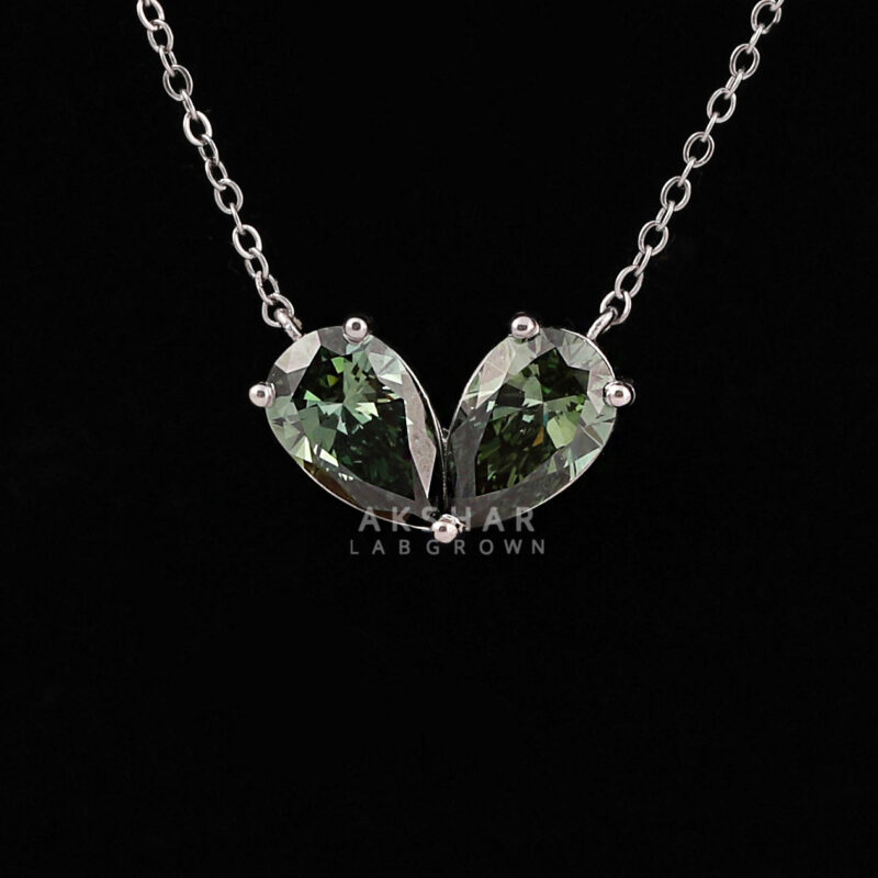 Green pear pendent