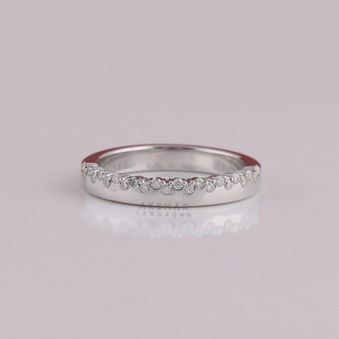 lab grown diamond wedding band