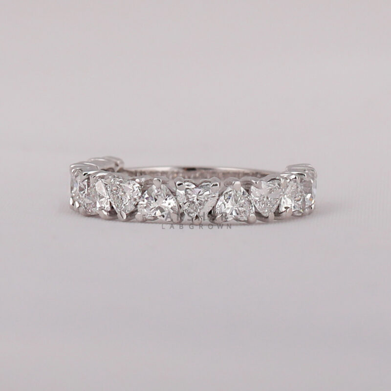 heart shaped wedding band